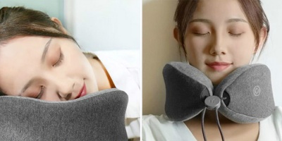 Массажная подушка Xiaomi LeFan Massage Sleep Neck Pillow (серая)