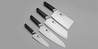 Набор ножей с подставкой Huo Hou Fire Waiting Steel Knife Set 5in1