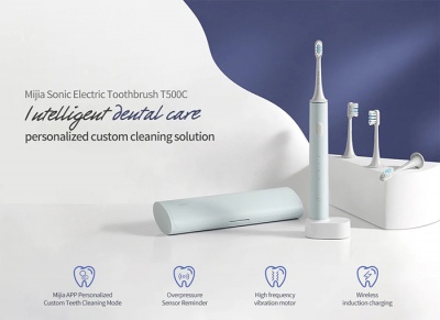 Электрическая зубная щётка Xiaomi Mijia Electric Toothbrush T500C синяя