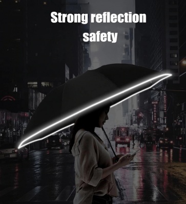 Зонт с фонарем Zuodu Automatic Umbrella Led черный