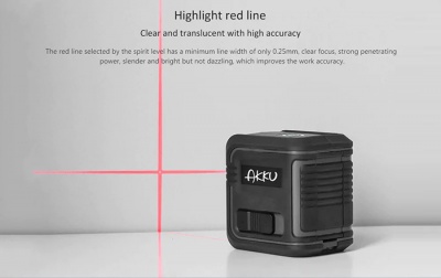 Уровень строительный лазерный Xiaomi AKKU Infrared Laser Level Gray (AK311)